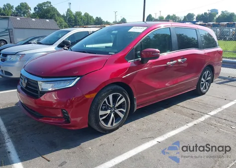 2023 Honda Odyssey Touring from USA, damaged, VIN 5FNRL6H89PB022277